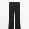 100 % pellavasta valmistetut kick flare -malliset housut