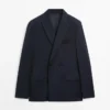 Cool Wool -kaksirivinen puvun bleiseri Cool Wool -kaksirivinen puvun bleiseri