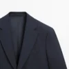 Cool Wool -sekoitteesta valmistettu puvun bleiseri Cool Wool -sekoitteesta valmistettu puvun bleiseri