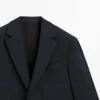 Cool Wool -sekoitteinen ruudullinen bleiseri Cool Wool -sekoitteinen ruudullinen bleiseri