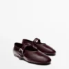 Crackled Leather Ballet Flats Crackled Leather Ballet Flats