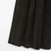 Flockattu denim-midihame, jossa on laskokset Flockattu denim-midihame, jossa on laskokset