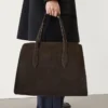 Halkaistu nahka Maxi Md Icon -kassi