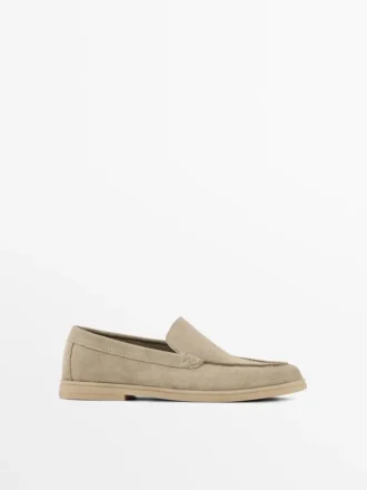 Halkaistu nahkaiset Loaferit