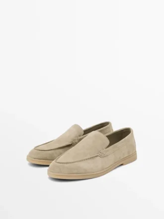 Halkaistu nahkaiset Loaferit