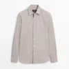 Houndstooth-kuosinen puuvillaseospaita Houndstooth-kuosinen puuvillaseospaita