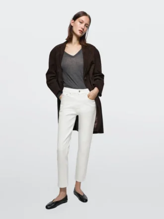 Keskikorkeat, lyhennetyt slim fit -farkut