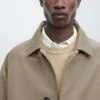 Kevyt puuvillaseos-trenchcoat Kevyt puuvillaseos-trenchcoat