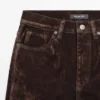 Korkeavyötäröiset flokattuja bootcut-farkut Korkeavyötäröiset flokattuja bootcut-farkut