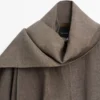 Melange-lineninen bomber-takki ja huivi Melange-lineninen bomber-takki ja huivi