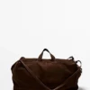 Mokkanahkainen maxi-duffel-laukku Mokkanahkainen maxi-duffel-laukku