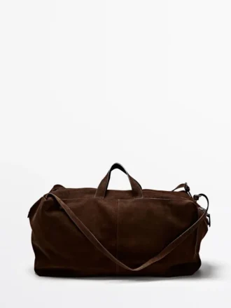 Mokkanahkainen maxi-duffel-laukku