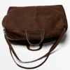 Mokkanahkainen maxi-duffel-laukku Mokkanahkainen maxi-duffel-laukku