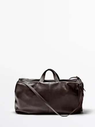 Nappanahkainen maxi-duffel-laukku