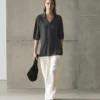 Oversize-neulepusero, silkkia ja villaa Oversize-neulepusero, silkkia ja villaa
