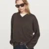 Oversize-neulepusero, V-kaulus Oversize-neulepusero, V-kaulus