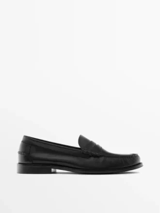 Pehmeät öljytty nahkaiset Loaferit