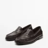 Pehmeät, öljytty nahkaiset penny-Loaferit Pehmeät, öljytty nahkaiset penny-Loaferit