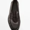 Pehmeät, öljytty nahkaiset penny-Loaferit Pehmeät, öljytty nahkaiset penny-Loaferit