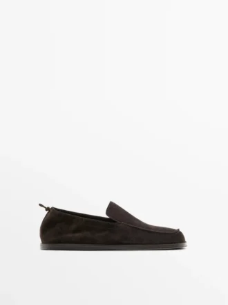 Pehmeät nahkaiset Loaferit, joissa on rypytysyksityiskohta