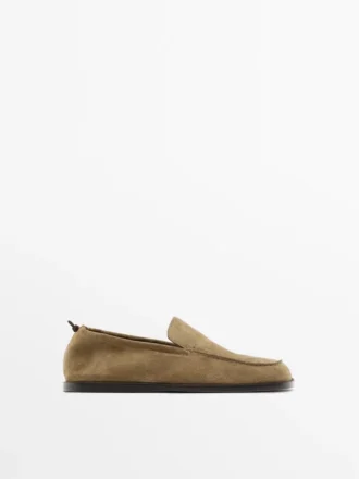 Pehmeät nahkaiset Loaferit, joissa on rypytysyksityiskohta