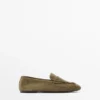 Pehmeät split-nahkaiset loaferit Pehmeät split-nahkaiset loaferit