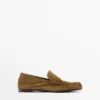 Pehmeät split-nahkaiset loaferit Pehmeät split-nahkaiset loaferit