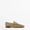 Pehmeät split-nahkaiset loaferit Pehmeät split-nahkaiset loaferit