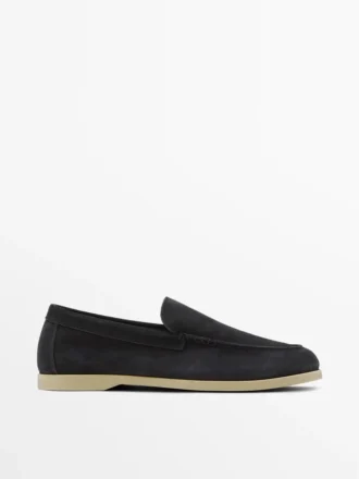 Pehmeät split-nahkaiset loaferit