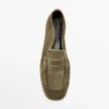 Pehmeät split-nahkaiset loaferit Pehmeät split-nahkaiset loaferit