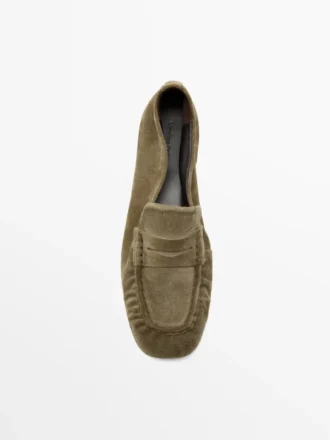 Pehmeät split-nahkaiset loaferit