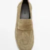 Pehmeät split-nahkaiset loaferit Pehmeät split-nahkaiset loaferit