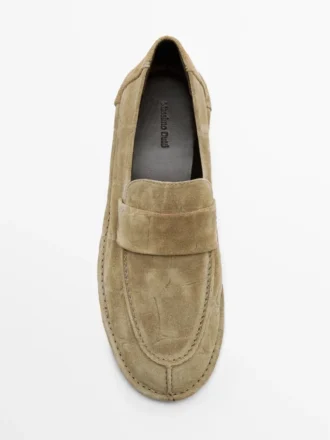 Pehmeät split-nahkaiset loaferit