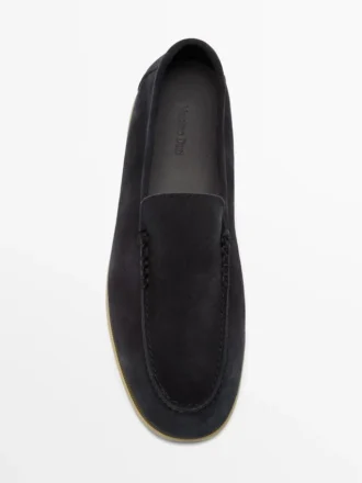Pehmeät split-nahkaiset loaferit