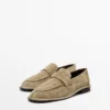 Pehmeät split-nahkaiset loaferit Pehmeät split-nahkaiset loaferit