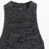 Pilkullinen neulottu halterneck-toppi Pilkullinen neulottu halterneck-toppi