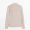 Puuvillaneulottu Henley-kauluksinen villaneule Puuvillaneulottu Henley-kauluksinen villaneule