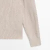 Puuvillaneulottu Henley-kauluksinen villaneule Puuvillaneulottu Henley-kauluksinen villaneule