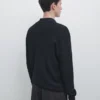 Puuvillaseoksesta neulottu polopaita Puuvillaseoksesta neulottu polopaita