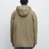 Puuvillaseoksesta valmistettu parka, jossa on taskut Puuvillaseoksesta valmistettu parka, jossa on taskut