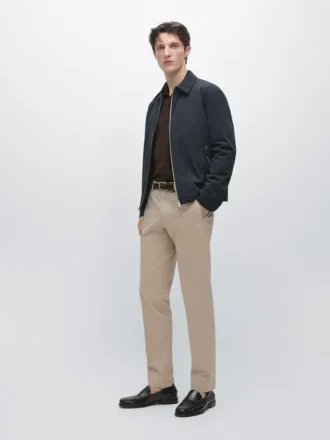 Puuvillaseoksesta valmistetut slim fit -housut