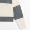Raidallinen neulottu pikeepaidan kauluspaita Raidallinen neulottu pikeepaidan kauluspaita
