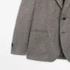 Räätälöity pellavaseoksesta valmistettu herringbone-bleiseri Räätälöity pellavaseoksesta valmistettu herringbone-bleiseri