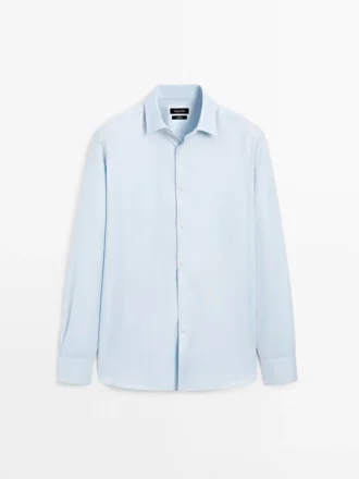 Slim Fit 100 % puuvillainen Oxford-kauluspaita