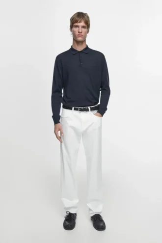 Slim Fit -farkkutyyliset housut