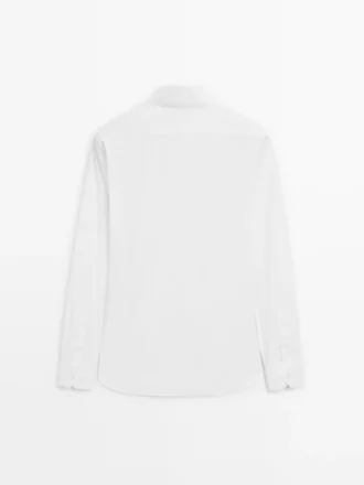 Slim Fit -joustava kauluspaita