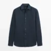 Slim Fit -kauluspaita, 100 % pellavaa Slim Fit -kauluspaita, 100 % pellavaa