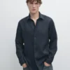 Slim Fit -kauluspaita, 100 % pellavaa Slim Fit -kauluspaita, 100 % pellavaa