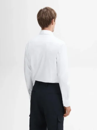 Slim Fit -kauluspaita, 100 % puuvillaa