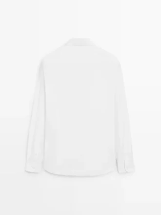 Slim Fit -kauluspaita, 100 % puuvillapopliini